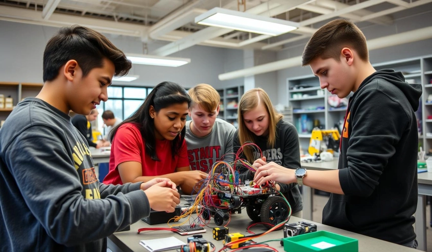 High school robotics team builds world's smallest, cheapest network switch